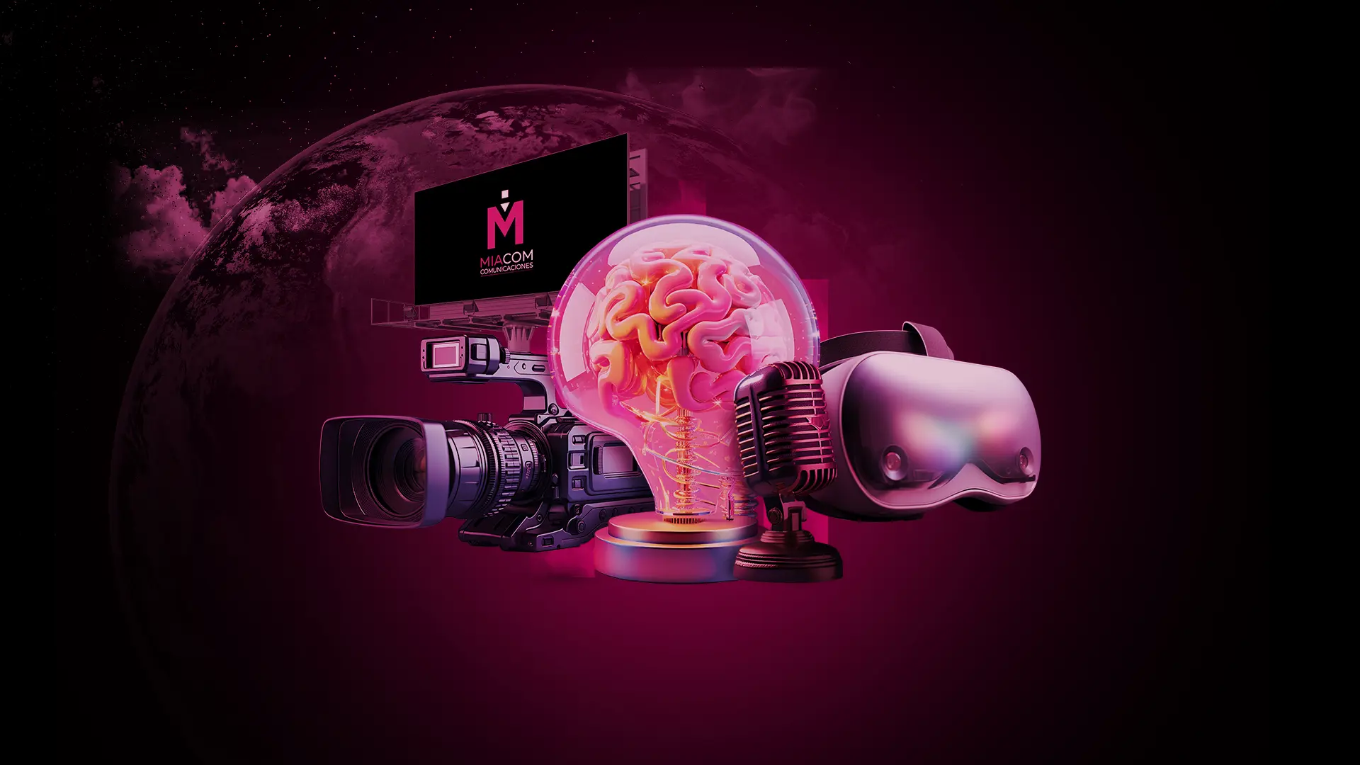 Agencia MIACOM ofreciendo servicios de comunicación, producción audiovisual y medios en Colombia