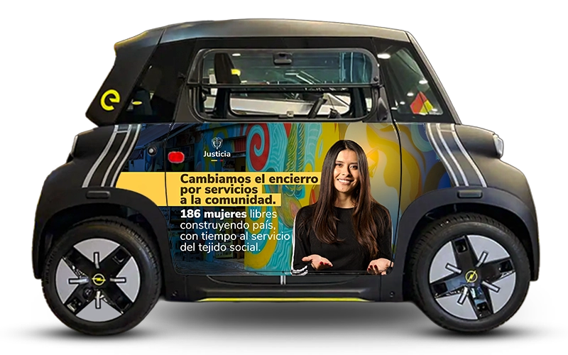 Estrategia de publicidad exterior en vehículos eléctricos